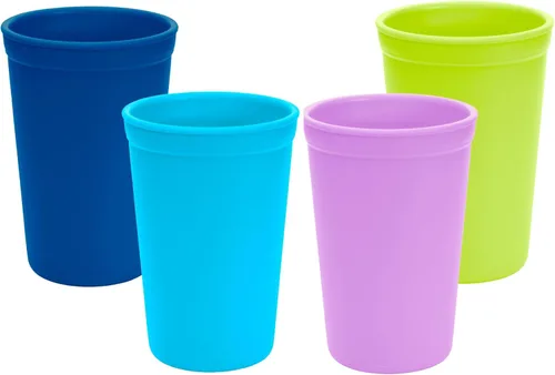 Miniatura 7 de Re-Play Vasos abiertos para niños pequeños, 10 onzas, reutilizables y apilables, aptos para lavavajillas y microondas, fabricados en Estados Unidos