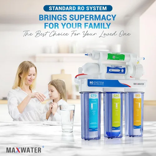 Miniatura 7 de Max Water Sistema de Filtración de Agua Estándar de 5 Etapas 50 GPD (Galones Por Día) RO (Ósmosis Inversa) - Montaje Bajo Fregadero/Pared
