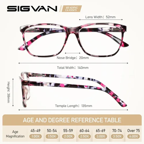 Miniatura 2 de SIGVAN Lentes de lectura para mujer, con bloqueo de luz azul, bisagra de resorte, diseño de moda, lentes con estampado para mujer Multicolor