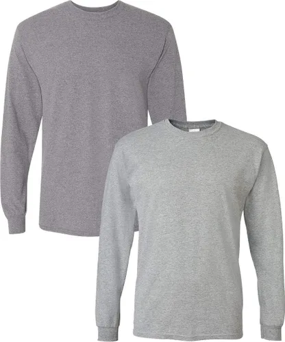 Miniatura 26 de Gildan - Camiseta DryBlend de manga larga para adulto, estilo G8400, paquete de 2