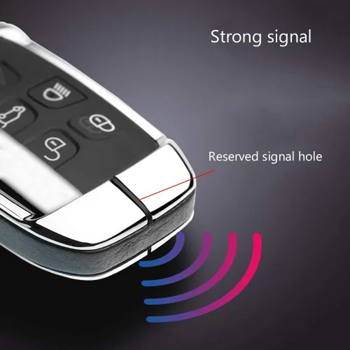 Miniatura 6 de ontto Funda para Llaves Compatible con Land Rover Estuche de Llave de Metal y Cuero Portallaves con Llavero