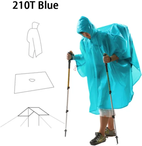 Miniatura 3 de 3F UL GEAR Poncho de senderismo ligero, mochila impermeable poncho impermeable para senderismo al aire libre, camping, senderismo