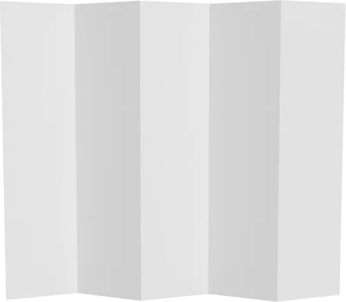Miniatura 10 de Pantalla plegable temporal de cartón blanco de 6 pies de alto, 4 paneles
