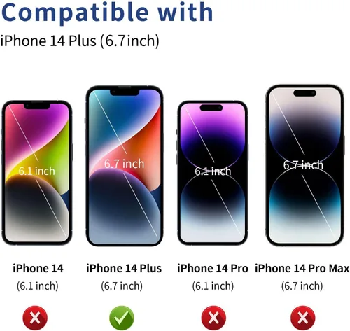 Miniatura 2 de ACANDYA Funda protectora transparente para iPhone 15 Plus, funda protectora para tarjetas de crédito, resistente a los golpes, antiarañazos