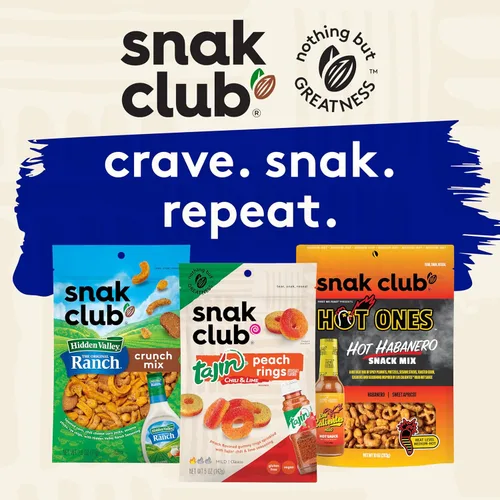 Miniatura 7 de Snak Club Mezcla de frutos secos de yogur con pasas, cacahuetes, dátiles secos, papas fritas de yogur, anacardos y almendras, aperitivo sin gluten