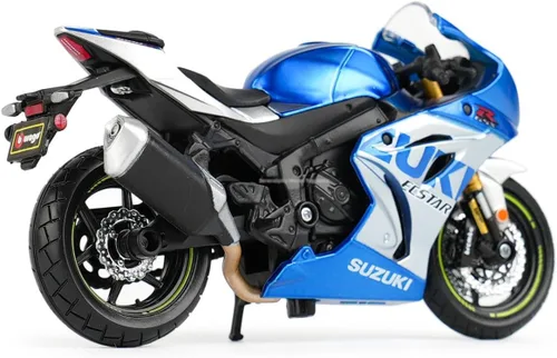 Miniatura 2 de Bburago May Cheong B18-51088 Suzuki GSX-R 1000 Motocicleta, rojo, 1:18
