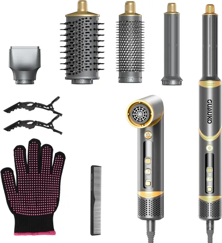Miniatura 8 de Auto Wrap Air Hair Styler & Dryer, 5 en 1, cepillo de secado de aire caliente para cabello, alta velocidad, 110000 RPM, negativo, sin