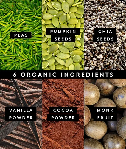 Miniatura 4 de TRUVANI – Polvo de proteína a base de plantas – Proteína orgánica certificada USDA en polvo, vegano, sin OMG, sin gluten