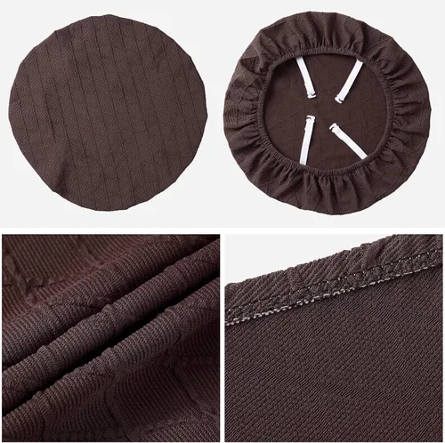 Miniatura 4 de Fuloon Fundas Elásticas para Asientos de Silla 4 PCS, Fundas para Sillas de Comedor Removibles y Lavables Anti-Polvo Fundas Protectoras