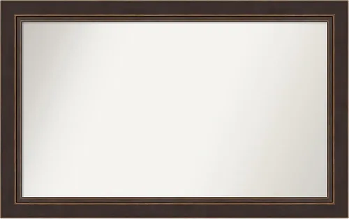 Miniatura 86 de Amanti Art Espejo de baño de bronce para sobre el fregadero, 24 x 24 pulgadas, espejo cuadrado de bronce Lara para tocador, marco de madera