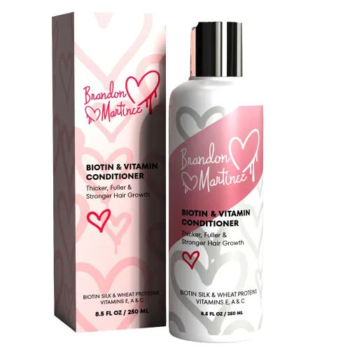 Acondicionador capilar con vitamina biotina para adelgazar el cabello, acondicionador hidratante con aloe vera y pepino, tratamiento acondicionador
