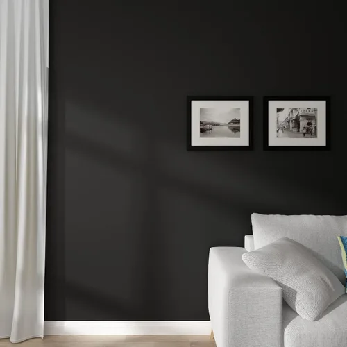 Miniatura 4 de Decotalk Papel tapiz negro de 200" x 12" para despegar y pegar, papel tapiz negro, papel de contacto oscuro para gabinetes, revestimiento de pared