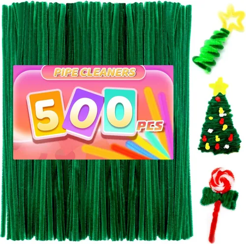Miniatura 7 de Praisebank Limpiapipas marrones para manualidades, 200 piezas, tallos de felpilla para proyectos de bricolaje, suministros de arte y manualidades
