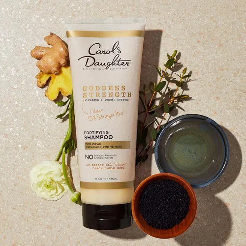 Miniatura 9 de Carol's Daughter Goddess Strength - Juego de 4 productos de tamaño completo para el cuidado del cabello, sin sulfatos, champú, acondicionador