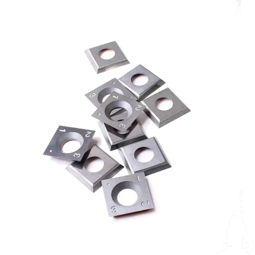 Miniatura 4 de 10 paquetes de 0.551 in de insertos de carburo indexables para cepilladora espiral/helicoidal y cuchillas de corte de carburo de repuesto