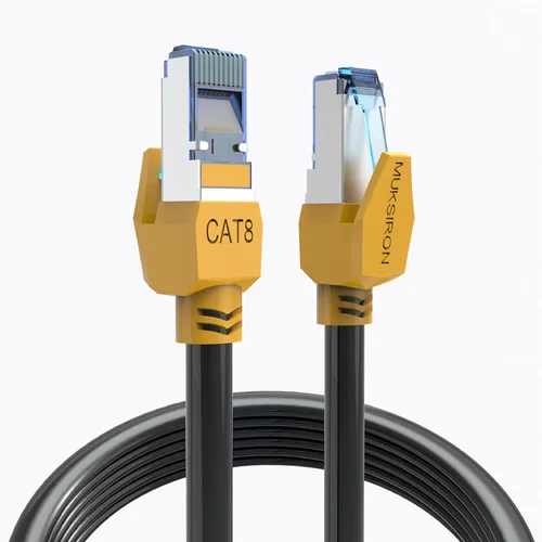 Cable Ethernet Cat 8 de 30 pies, cable de red de juegos de alta velocidad de 40 Gbps de 2000 MHz RJ45 blindado resistente para PS5, router Xbox,