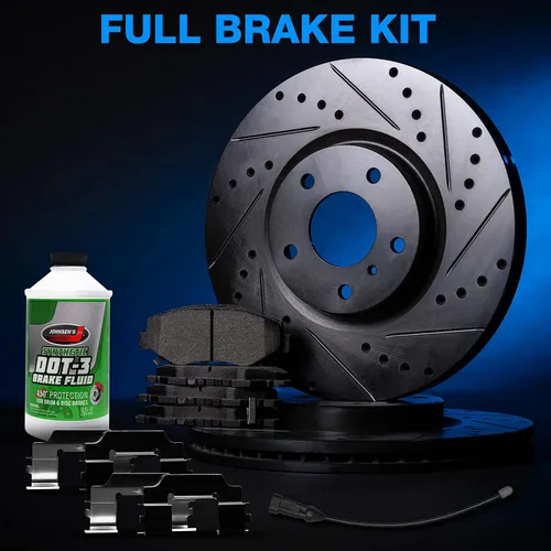 Miniatura 3 de BRAKELABS POWERSPORT Kit de frenos traseros y rotores Pastillas de freno traseras Rotores y pastillas de freno, pastillas y rotores de freno