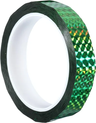 Miniatura 36 de PATIKIL Cinta prisma de 0.2 pulgadas x 55 yardas, adhesivo reflectante holográfico metalizado para detallar decoración de pared, arte de decoración