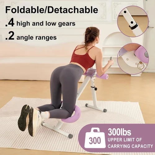 Miniatura 5 de Equipo de entrenamiento abdominal, máquina de abdominales, rodillo abdominal para hombres y mujeres, entrenamiento de ejercicio abdominal