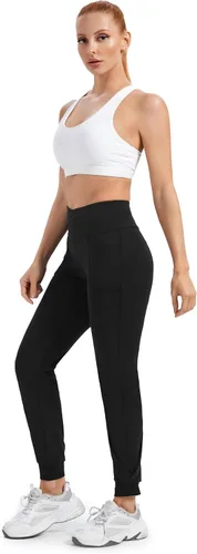 Miniatura 6 de Blaosn Pantalones deportivos fluidos para mujer con bolsillos, pantalones deportivos de yoga, entrenamiento, leggings casuales para descansar, ropa
