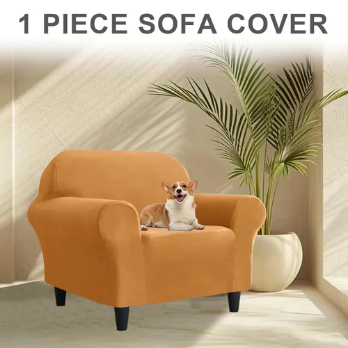 Miniatura 205 de Funda para Sofá de Terciopelo, Fundas Elásticas para Sofá para Funda Principal Separada/Respaldos y Cojines de Asiento, Funda para Sofá, para Fundas