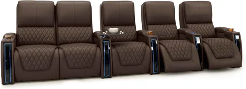 Miniatura 78 de Seatcraft Apex Zero-Gravity CoolZero - Asiento de cine en casa de cuero italiano, reposacabezas eléctrico, lumbar eléctrico, reclinable eléctrico