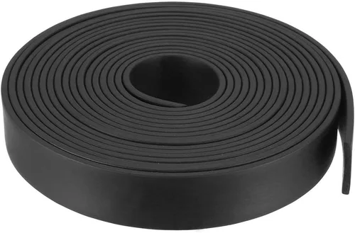 Miniatura 15 de uxcell Tira de sello de goma rectangular maciza, 0.197 in de ancho, 0.118 in de grosor, 3.3 ft de largo, color negro