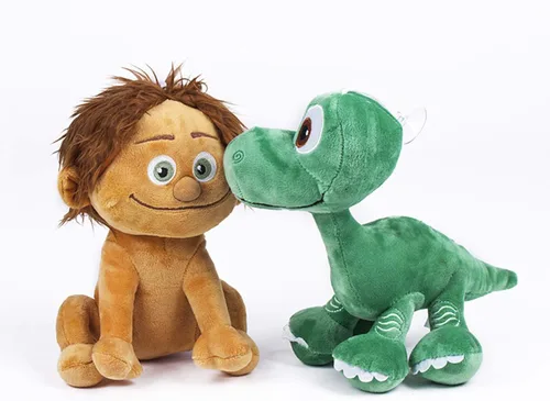 The Good Dinosaur - Paquete de 2 juguetes de peluche súper suaves de calidad – Spot the Child 8"/22CM + Arlo Baby 8"/22CM