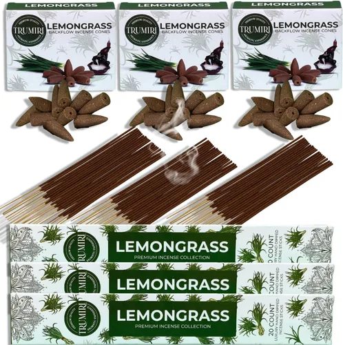 Miniatura 43 de Dragons Blood - Varillas de incienso y conos de reflujo para cascada, 60 varillas + 30 conos, paquete combinado de incienso en cascada Sangre