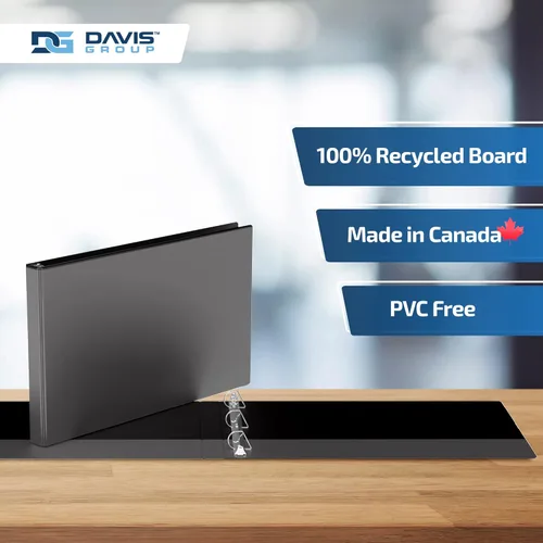 Miniatura 6 de Easyview - Carpetas prémium con anillas en D de 1 pulgada con cubiertas transparentes, carpetas de vista de hojas de cálculo para escuela, oficina u