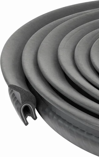 Sello de goma | Altura de U: 29/64", Altura de la brida: 21/32", Rango de agarre: 3/64" - 5/32", (13 pies)