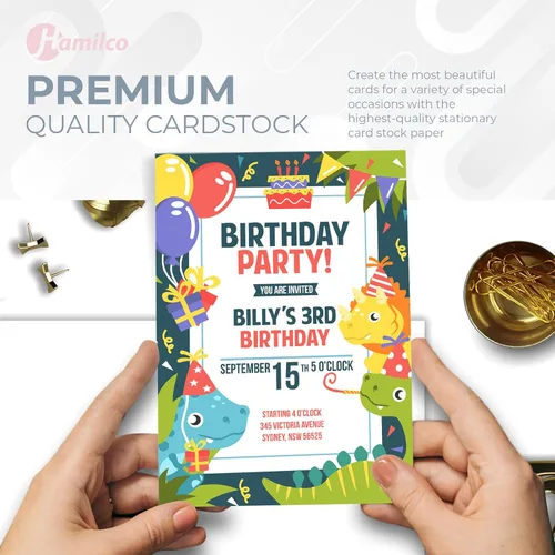 Miniatura 5 de Hamilco - Papel para impresora de cartulina blanca (paquete de 50) - Tarjeta gruesa de 8.5 x 11 pulgadas para hacer tarjetas, cubierta de papel