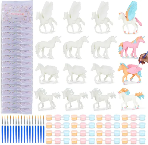Miniatura 9 de BONNYCO Recuerdos de fiesta de dinosaurios para niños, kit de pintura para niños, paquete de 16, bolsas de regalo de dinosaurio para niños de 3 a 5