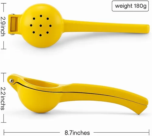 Miniatura 5 de OCHI Exprimidor de limón y lima resistente – Exprimidor manual de cítricos, sin pulpa ni semillas, herramienta de mano de metal premium, apto