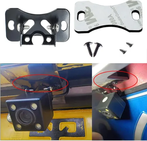 Miniatura 5 de Paquete de 3 soportes de montaje para cámara trasera de automóvil, soporte de montaje para cámara de salpicadero automático, soporte de montaje