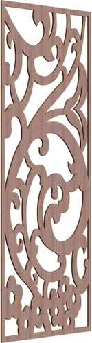 Miniatura 143 de Bridgewater - Paneles de pared decorativos de madera con calado, 9 3/8 pulgadas de ancho x 24 3/8 pulgadas de alto x 1/4 de alto, nogal