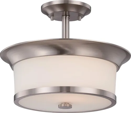 Miniatura 2 de NUVO 60/5457 Mini colgante de una luz, Pwt, Nckl, B/S, Slvr