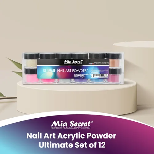 Miniatura 5 de Mia Secret - Polvo acrílico para uñas (12 unidades), colección frutal