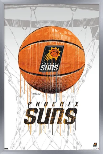 Miniatura 8 de Trends International NBA Phoenix Suns - Póster de pared de Drip Basketball 21, 22.375 x 34 pulgadas, versión enmarcada en negro Versión con marco