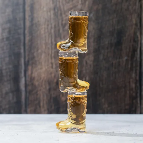 Miniatura 6 de Juego de vasos de chupito de botas de vaquero – Real (no plástico), decoraciones de despedida de soltera, fiesta temática del oeste y vaquero