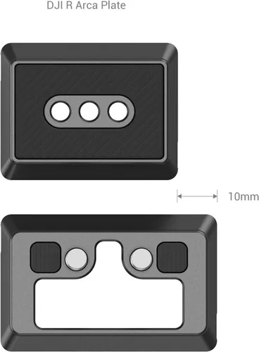 Miniatura 3 de SMALLRIG Placa de liberación rápida para estándar tipo Arca compatible con DJI RS 2 / RSC 2 / RS 3 / RS 3 Pro/RS 4 / RS 4 Pro/RS 5 Gimbal - 3154
