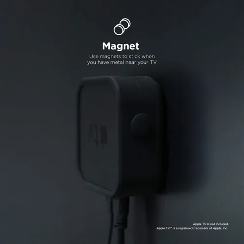 Miniatura 6 de elago Soporte para Apple TV, 3 opciones de montaje (imán, colgar, tornillo), compatible con Apple TV 4K 2021 / HD y todos los modelos, evita