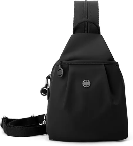 Miniatura 2 de Mochila convertible para mujer, impermeable, Oxford, 3 en 1, antirrobo, bolsa cruzada de viaje para viajes, Negro