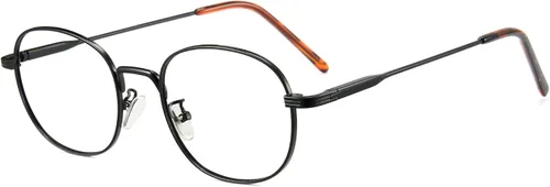 Miniatura 8 de Cyxus Lentes ovalados con bloqueo de luz azul para mujeres y hombres, marco redondo de metal, uso para juegos de computadora, antifatiga ocular 8562