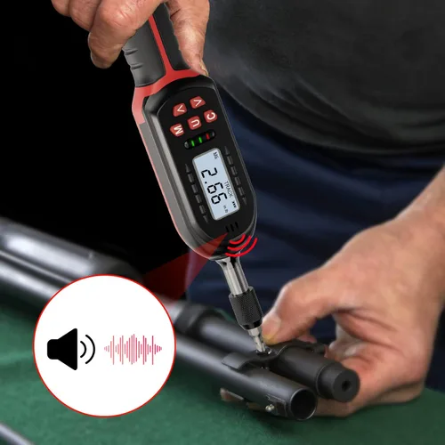 Miniatura 4 de VANPO Destornillador de torsión digital 2.66-53.1 in-lbs/0.3-6 Nm, juego de llave dinamométrica ajustable con indicador de notificación