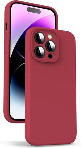 Miniatura 111 de Supdeal Funda de silicona líquida para iPhone 12 Pro Max, [protección de cámara] [antihuellas dactilares] [carga inalámbrica] Funda protectora de 4
