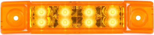 Miniatura 23 de GG Grand General 75170 Luz sellada ámbar/ámbar (6" rectángulo 8 LED, alto/bajo 3 cables)