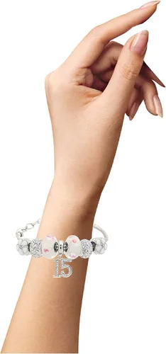 Miniatura 5 de VeryMerryMakering Collar de pulsera de cumpleaños número 15