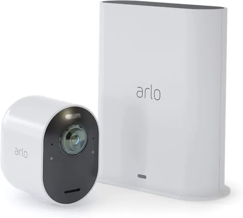 Miniatura 12 de Arlo Ultra - Cámara de seguridad 4K UHD sin cables para interiores y exteriores con visión nocturna de color, visión de 180°, audio de 2 vías, foco
