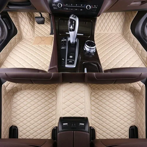Alfombrillas de cuero de lujo personalizadas para todo tipo de clima, para el 99 % de los sedán, SUV, automóvil deportivo, para hombres y mujeres,